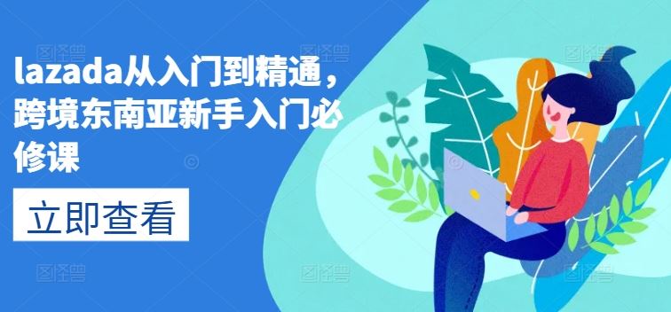 lazada从入门到精通，跨境东南亚新手入门必修课