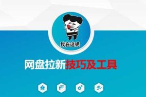 做网盘拉新技巧及工具，做网盘拉新真正的核心