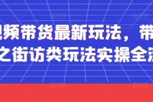 短视频带货最新玩法，带货视频之街访类玩法实操全流程