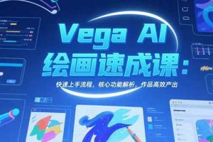 （15470期）Vega AI绘画速成课：快速上手流程，核心功能解析，作品高效产出