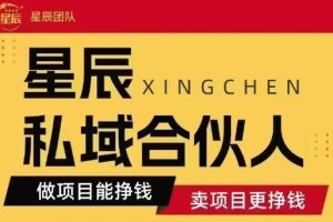 全网首发星辰私域项目合集，最新实操玩法，短期快速实现变现