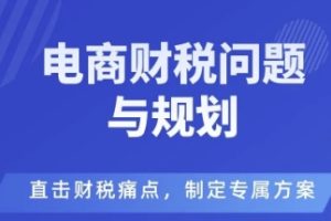 电商企业财税风险与规避，直击财税痛点，制定专属方案