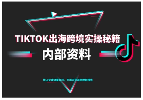 TikTok跨境电商0-1搭建运营,TK出海跨境实操秘籍(10月更新)网赚项目-副业赚钱-互联网创业-资源整合白嫖の网赚