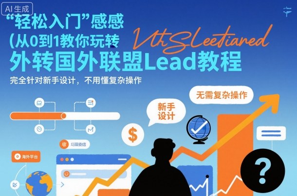 国外联盟賺美刀项目，从0到1教你玩转国外联盟Lead教程，纯新手可操作性100%网赚项目-副业赚钱-互联网创业-资源整合白嫖の网赚