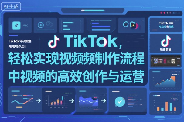 TikTok中视频制做流程，轻松实现Tk中视频的高效创作与运营网赚项目-副业赚钱-互联网创业-资源整合白嫖の网赚