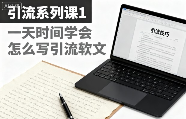 引流系列课1,一天时间学会怎么写引流软文网赚项目-副业赚钱-互联网创业-资源整合白嫖の网赚