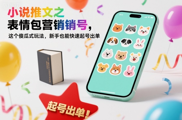 小说推文之表情包营销号,这个傻瓜式玩法,新手也能快速起号出单网赚项目-副业赚钱-互联网创业-资源整合白嫖の网赚