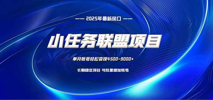 （16521期）小任务联盟项目：一台电脑每天只需10分钟，轻松简单稳定网赚项目-副业赚钱-互联网创业-资源整合白嫖の网赚