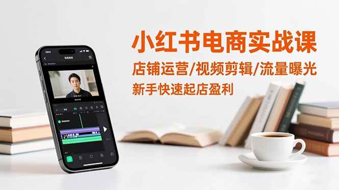 （16536期）小红书电商实战课：店铺运营/视频剪辑/流量曝光，新手快速起店盈利网赚项目-副业赚钱-互联网创业-资源整合白嫖の网赚