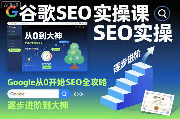 谷歌SEO实操课,Google从0开始SEO全攻略,逐步进阶到大神网赚项目-副业赚钱-互联网创业-资源整合白嫖の网赚