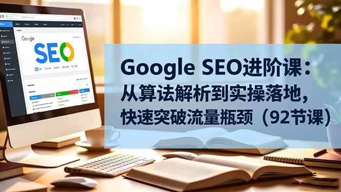 (16576期)GoogleSEO进阶课:从算法解析到实操落地,快速突破流量瓶颈(92节课)网赚项目-副业赚钱-互联网创业-资源整合白嫖の网赚