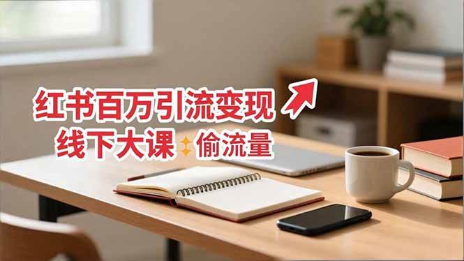 （16661期）小红书百万引流变现-11月线下大课：分享从0到百万引流路径，手把手教偷流量、拿结果网赚项目-副业赚钱-互联网创业-资源整合白嫖の网赚