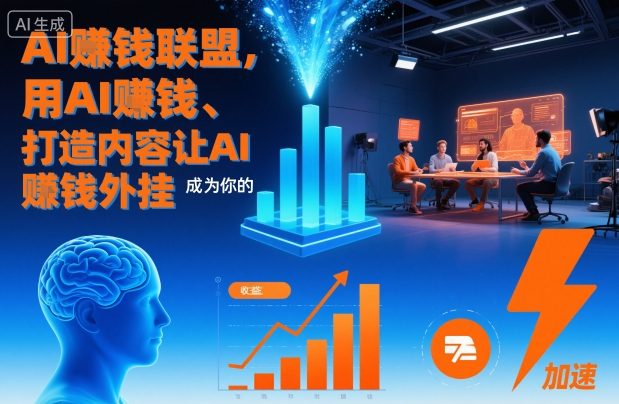 AI賺钱联盟，用AI賺钱、打造内容让AI成为你的賺钱外挂网赚项目-副业赚钱-互联网创业-资源整合白嫖の网赚