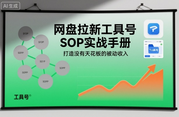 网盘拉新工具号SOP实战手册，打造没有天花板的被动收入网赚项目-副业赚钱-互联网创业-资源整合白嫖の网赚