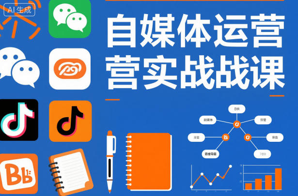 自媒体运营实战课，掌握一套系统的自媒体运营底层方法论，成为优秀的内容创作者网赚项目-副业赚钱-互联网创业-资源整合白嫖の网赚