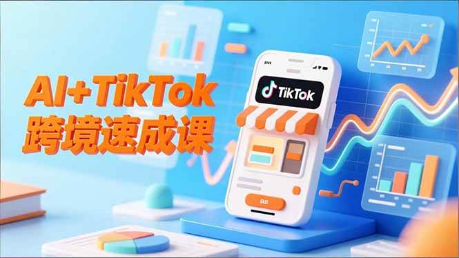 （16745期）AI+TikTok跨境速成课，智能翻译、店铺定位、流程拆解，7天高效上线运营网赚项目-副业赚钱-互联网创业-资源整合白嫖の网赚