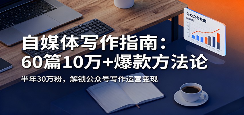 自媒体写作指南：60篇10万+爆款方法论，半年30万粉，解锁公众号写作运营变现网赚项目-副业赚钱-互联网创业-资源整合白嫖の网赚