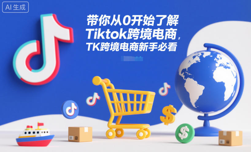 带你从0开始了解Tiktok跨境电商，TK跨境电商新手必看网赚项目-副业赚钱-互联网创业-资源整合白嫖の网赚