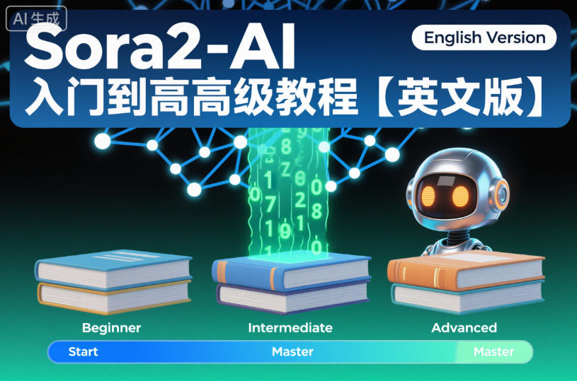 Sora2-AI入门到高级教程【英文版】网赚项目-副业赚钱-互联网创业-资源整合白嫖の网赚