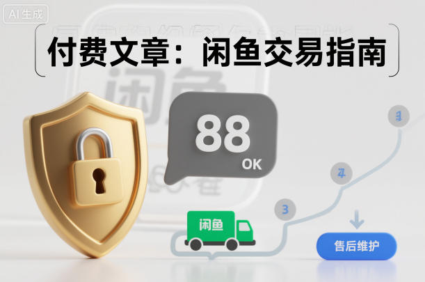 付费文章：闲鱼交易指南，怎么才能降低被坑被马扁的概率网赚项目-副业赚钱-互联网创业-资源整合白嫖の网赚