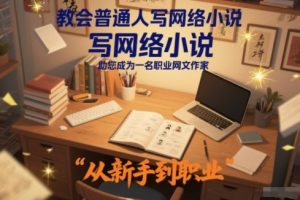教会普通人写网络小说,助您成为一名职业网文作家
