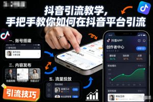 抖音引流教学,手把手教你如何在抖音平台引流