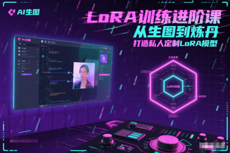 LoRA训练进阶课，从生图到炼丹，打造私人定制LoRA模型网赚项目-副业赚钱-互联网创业-资源整合白嫖の网赚
