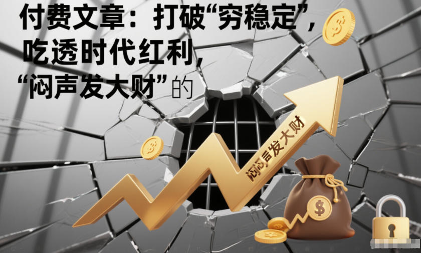 付费文章：打破“穷稳定”，吃透时代红利，“闷声发大财”的终极真谛网赚项目-副业赚钱-互联网创业-资源整合白嫖の网赚