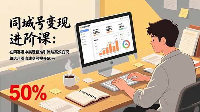 （17015期）同城号变现进阶课：在同城赛道中实现精准引流与高效变现，单店月引流成交额提升50%网赚项目-副业赚钱-互联网创业-资源整合白嫖の网赚