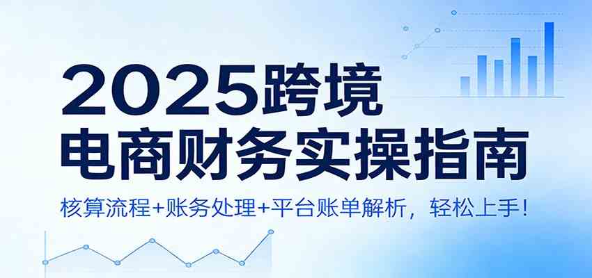2025跨境电商财务实操指南：核算流程+账务处理+平台账单解析，轻松上手！网赚项目-副业赚钱-互联网创业-资源整合白嫖の网赚