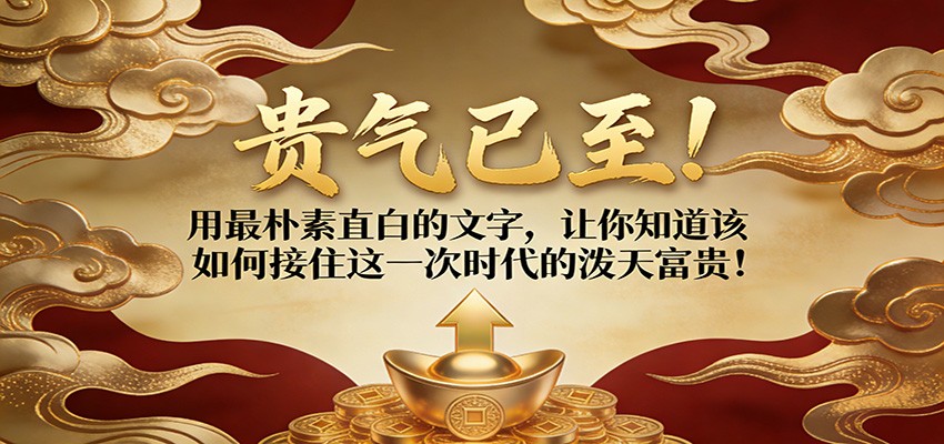 付费文章：贵气已至！用最朴素直白的文字，让你知道该如何接住这一次时代的泼天富贵！网赚项目-副业赚钱-互联网创业-资源整合白嫖の网赚