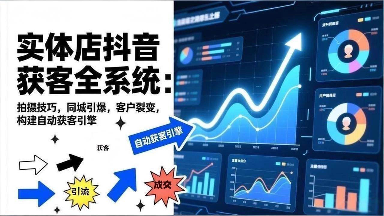 （17090期）2026实体店抖音获客全系统：拍摄技巧，同城引爆，客户裂变，构建自动获客引擎网赚项目-副业赚钱-互联网创业-资源整合白嫖の网赚