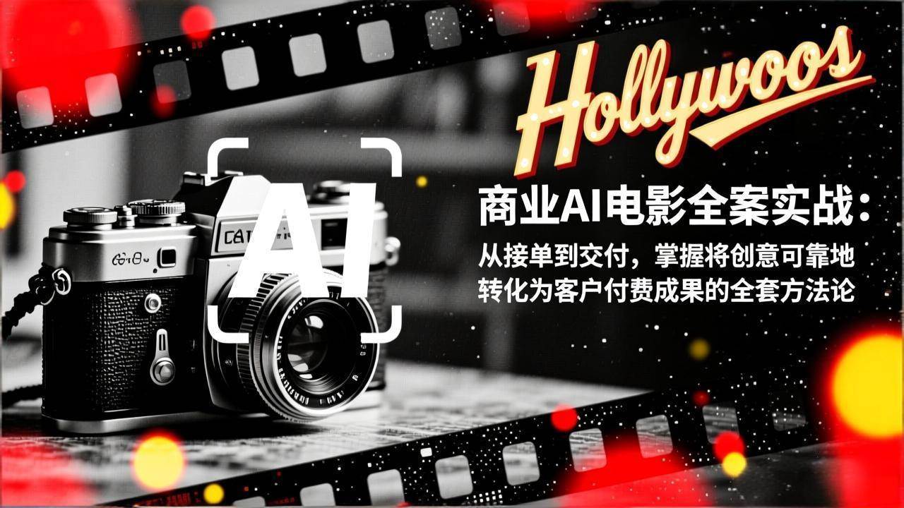 （17092期）商业AI电影全案实战：从接单到交付，掌握将创意可靠地转化为客户付费成果的全套方法论网赚项目-副业赚钱-互联网创业-资源整合白嫖の网赚