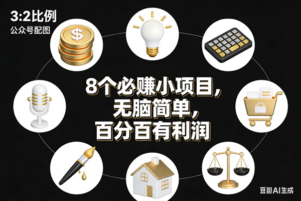 （17101期）8个必赚小项目，无脑简单，百分百有利润，副业首选，日入300+网赚项目-副业赚钱-互联网创业-资源整合白嫖の网赚