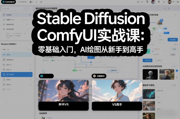 StableDiffusionComfyUI实战课：零基础入门，AI绘图从新手到高手网赚项目-副业赚钱-互联网创业-资源整合白嫖の网赚