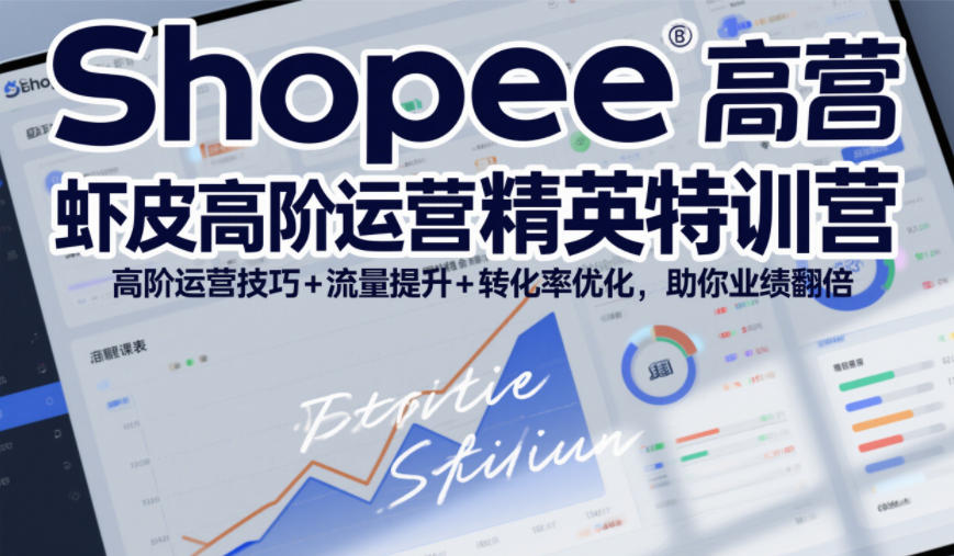 Shopee虾皮高阶运营精英特训营，高阶运营技巧+流量提升+转化率优化，助你业绩翻倍网赚项目-副业赚钱-互联网创业-资源整合白嫖の网赚