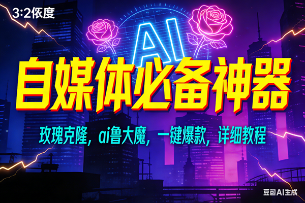 （17136期）玫瑰克隆神器，ai鲁大魔，自媒体必备工具，一键爆款神器，详细教程网赚项目-副业赚钱-互联网创业-资源整合白嫖の网赚