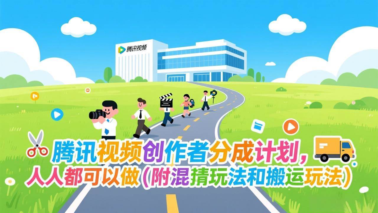 （17137期）腾讯视频创作者分成计划，人人都可以做（附混剪玩法和搬运玩法）网赚项目-副业赚钱-互联网创业-资源整合白嫖の网赚