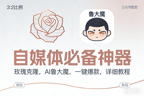 （17170期）玫瑰克隆神器，ai鲁大魔，自媒体必备工具，一键爆款神器，详细教程。网赚项目-副业赚钱-互联网创业-资源整合白嫖の网赚