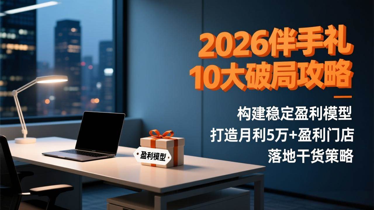 （17191期）2026伴手礼10大破局攻略：构建稳定盈利模型，打造月利5万+盈利门店，落地干货策略网赚项目-副业赚钱-互联网创业-资源整合白嫖の网赚