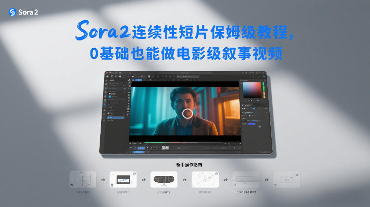 Sora2连续性短片保姆级教程，0基础也能做电影级叙事视频网赚项目-副业赚钱-互联网创业-资源整合白嫖の网赚