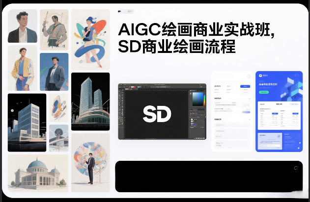 AIGC绘画商业实战班，SD商业绘画流程网赚项目-副业赚钱-互联网创业-资源整合白嫖の网赚