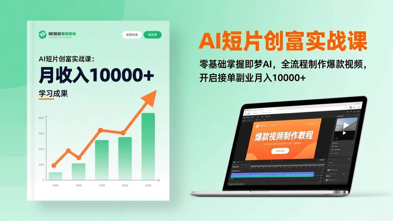 （17236期）AI短片创富实战课：零基础掌握即梦AI，全流程制作爆款视频，开启接单副业月入10000+(更新)网赚项目-副业赚钱-互联网创业-资源整合白嫖の网赚