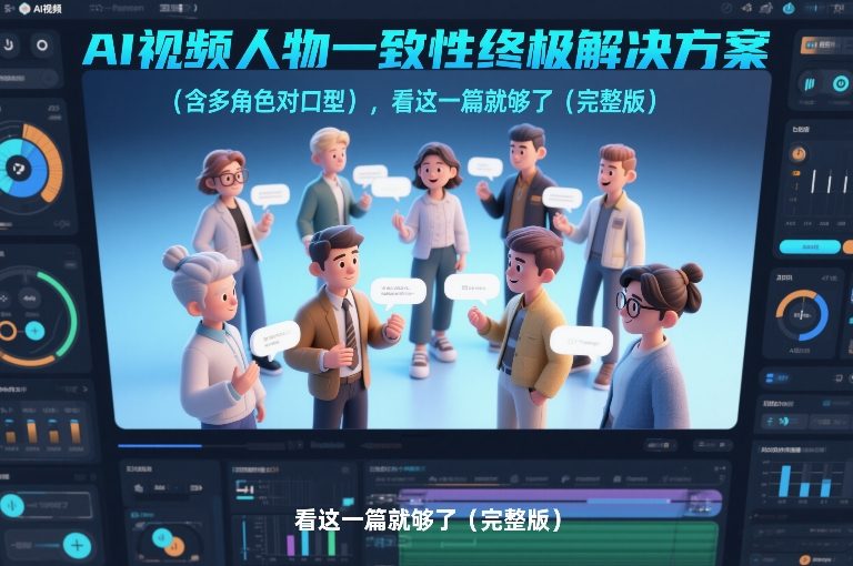AI视频人物一致性终极解决方案（含多角色对口型），看这一篇就够了（完整版）网赚项目-副业赚钱-互联网创业-资源整合白嫖の网赚