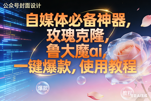 （17242期）玫瑰克隆神器，ai鲁大魔，自媒体必备工具，一键爆款神器，详细教程。网赚项目-副业赚钱-互联网创业-资源整合白嫖の网赚