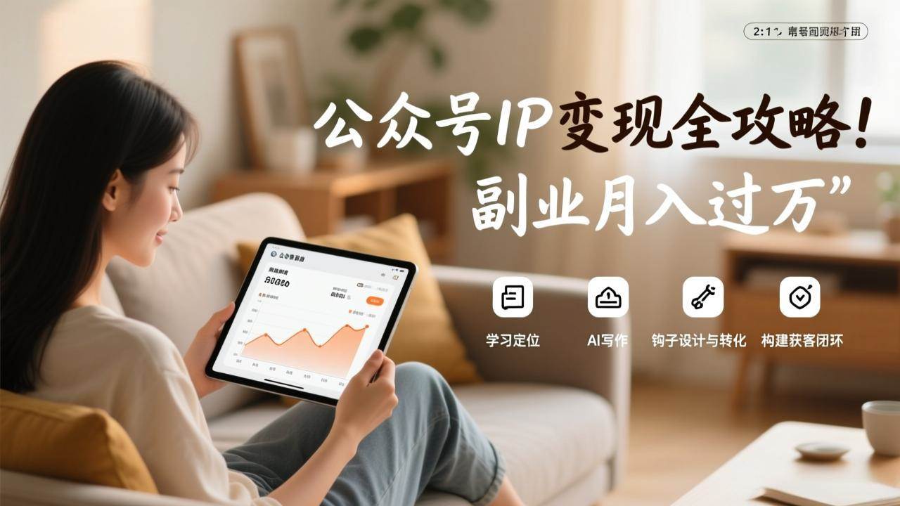 （17275期）公众号IP变现全攻略，学习定位、AI写作、钩子设计与转化，构建获客闭环，副业月入过万网赚项目-副业赚钱-互联网创业-资源整合白嫖の网赚