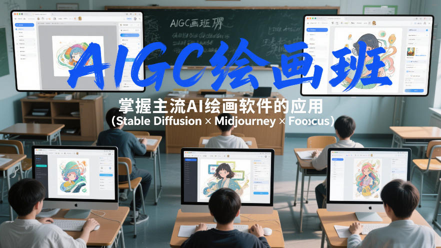AIGC绘画班，掌握主流Ai绘画软件的应用（StableDiffusionxMidjourneyxFooocus）网赚项目-副业赚钱-互联网创业-资源整合白嫖の网赚