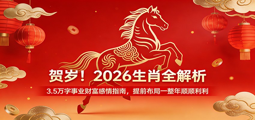 贺岁！2026生肖全解析，3.5万字事业财富感情指南，提前布局一整年顺顺利利网赚项目-副业赚钱-互联网创业-资源整合白嫖の网赚