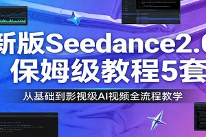 新版Seedance2.0保姆级教程5套：从基础到影视级AI视频全流程教学