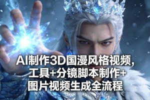 AI制作3D国漫风格视频，工具+分镜脚本制作+图片视频生成全流程